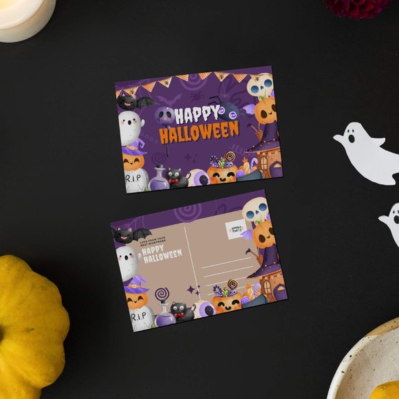 Spooky Halloween Card Set of 5 - With black envelopes - Picture 8 of 10